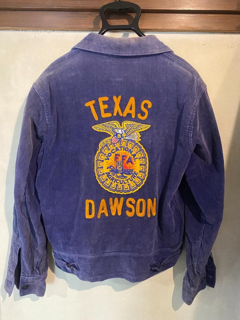 FFA ファーマーズ ワーク ジャケット TEXAS コーデュロイ 刺繍