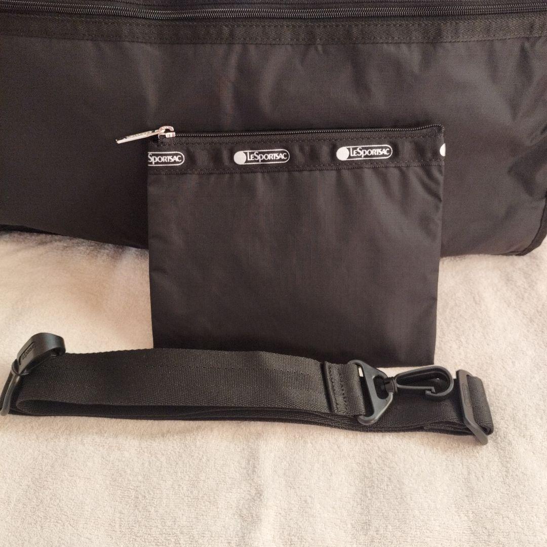 新品未使用　ブラック　レスポートサック　ボストンバッグ　ポーチ付き