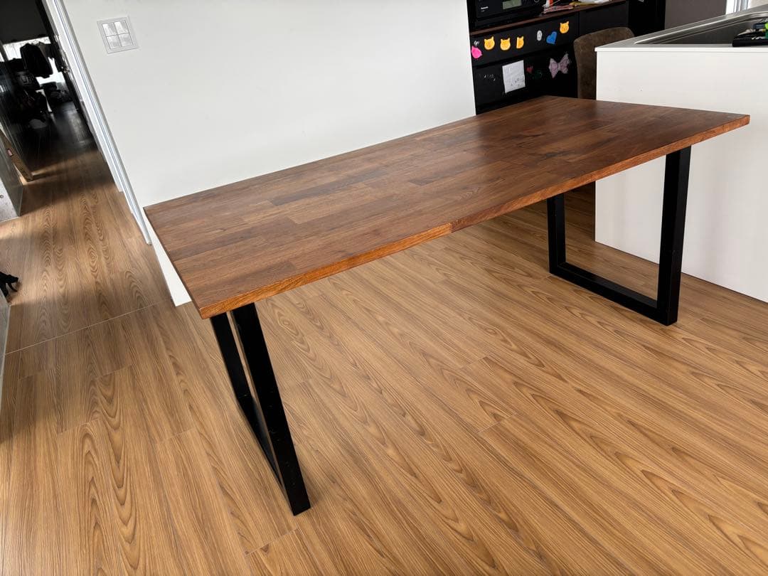 ブラウン 木製 ダイニングテーブル