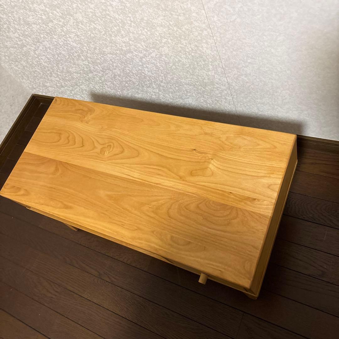 【美品】ベルメゾン 天然木 テレビラック テレビボード アルダー材