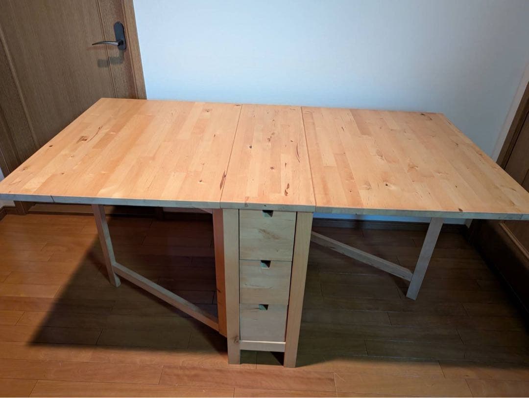 【送料込み】IKEAノールデン ゲートレッグテーブル 収納 折りたたみ