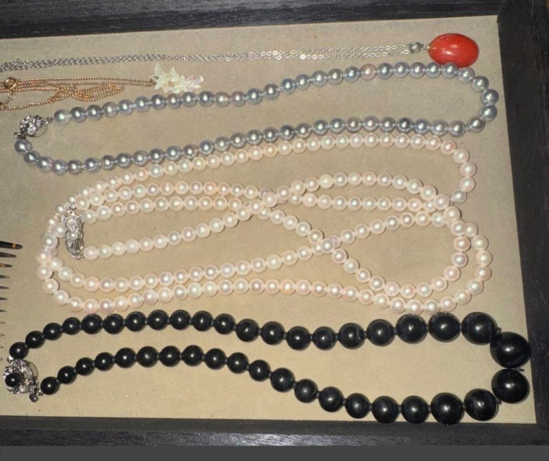 ⭐︎遺品整理まとめ売り⭐︎ジュエリーボックス ネックレス ヘアアクセサリー