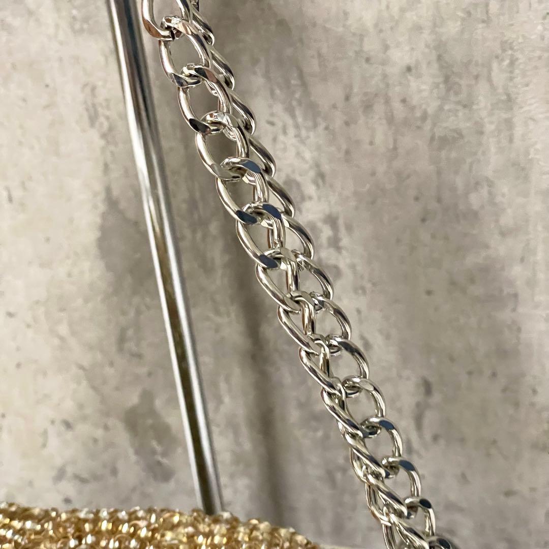 美品 アンテプリマ ワイヤーバッグ ルケット リング ビジュー 金具 ゴールド