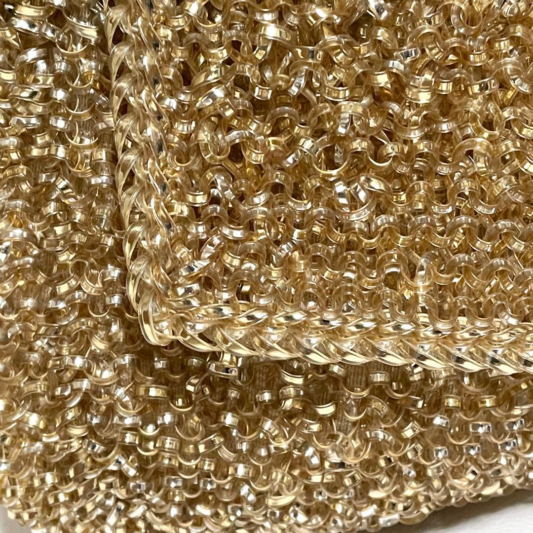 美品 アンテプリマ ワイヤーバッグ ルケット リング ビジュー 金具 ゴールド