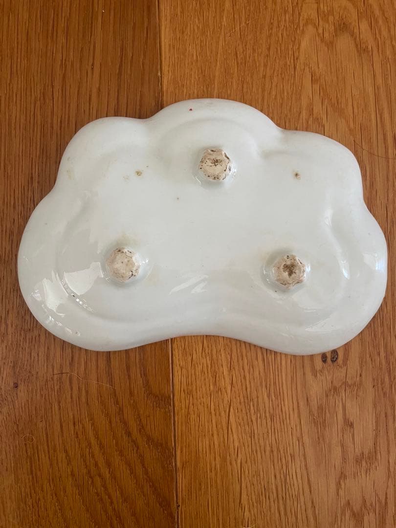 染付　松葉型　皿　金継ぎ　古物　古道具