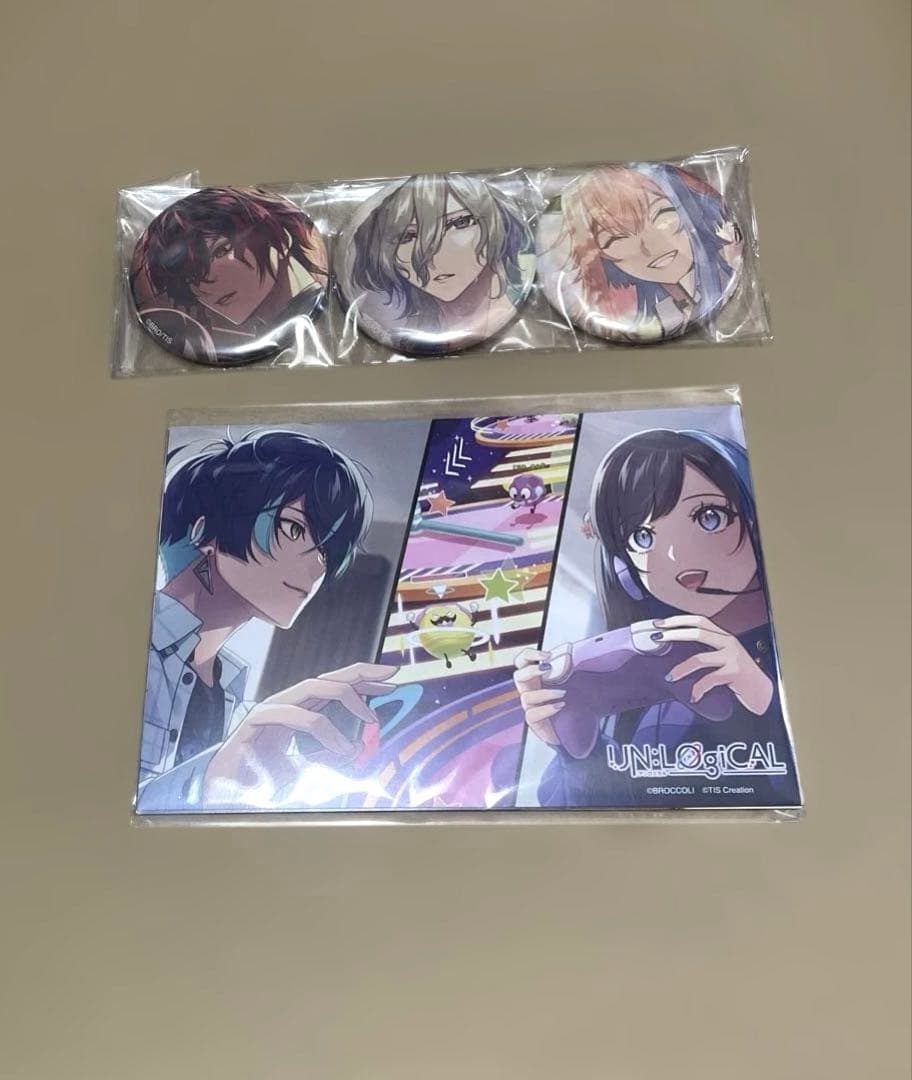 UN：LOGICAL アンロジカル HMV特典 缶バッジ ポストカード