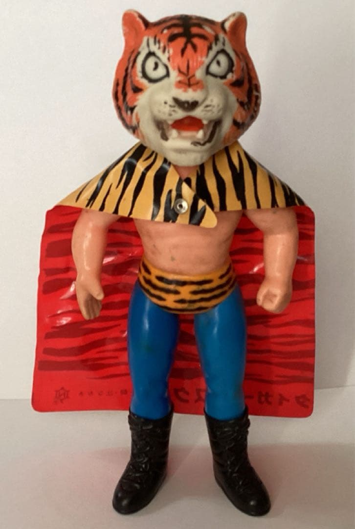 当時物　中嶋製作所　「タイガーマスク」　ソフビ　スタンダード　亀マーク