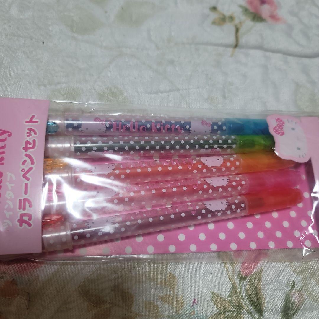 新品未開封キティ2009年販売カラーペンセットツインタイプ