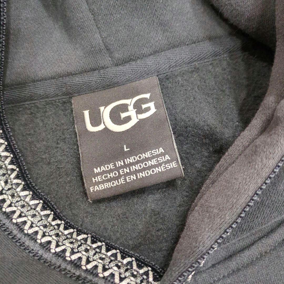 UGG アグ 裏起毛パーカー ブラック メンズ L 匿名配送