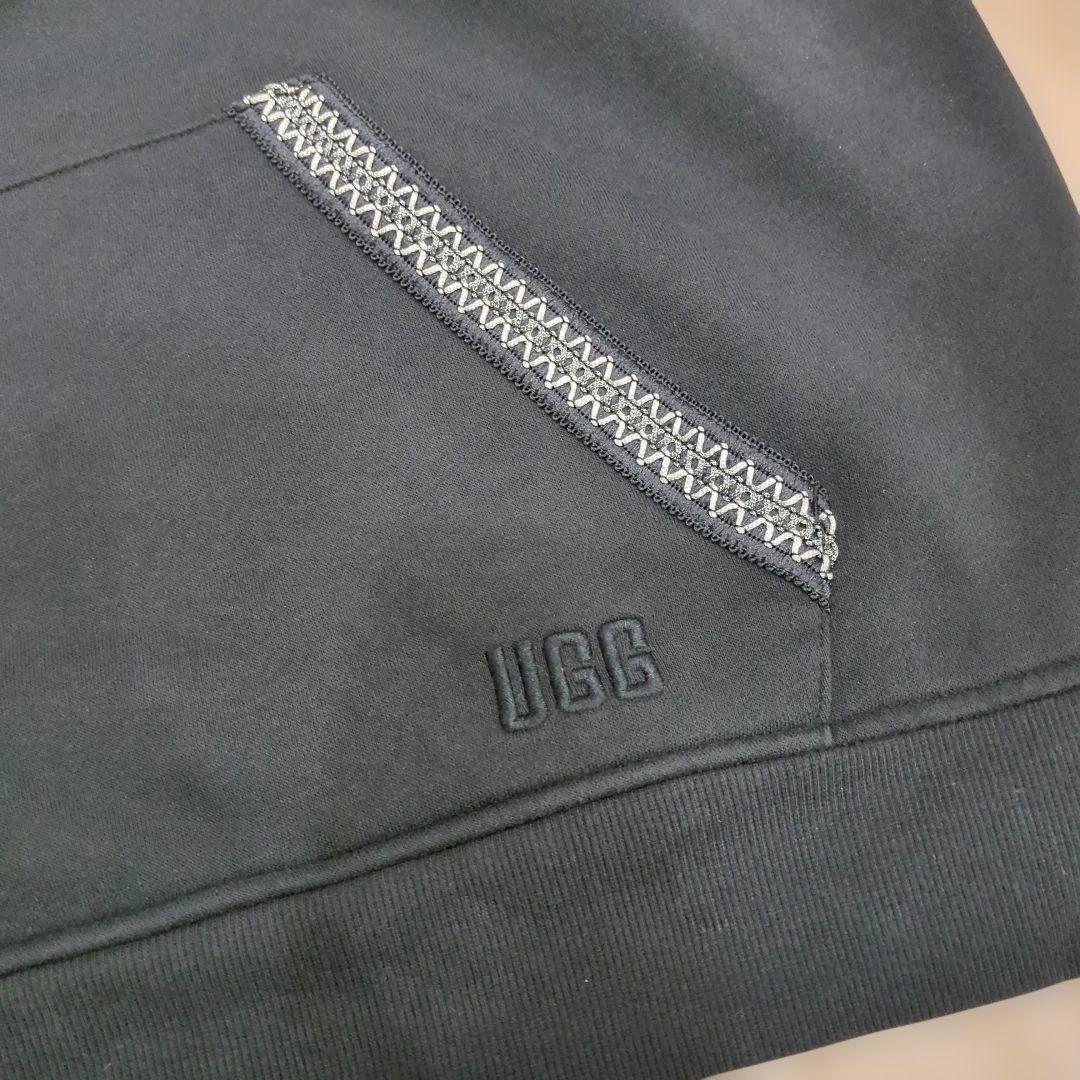 UGG アグ 裏起毛パーカー ブラック メンズ L 匿名配送