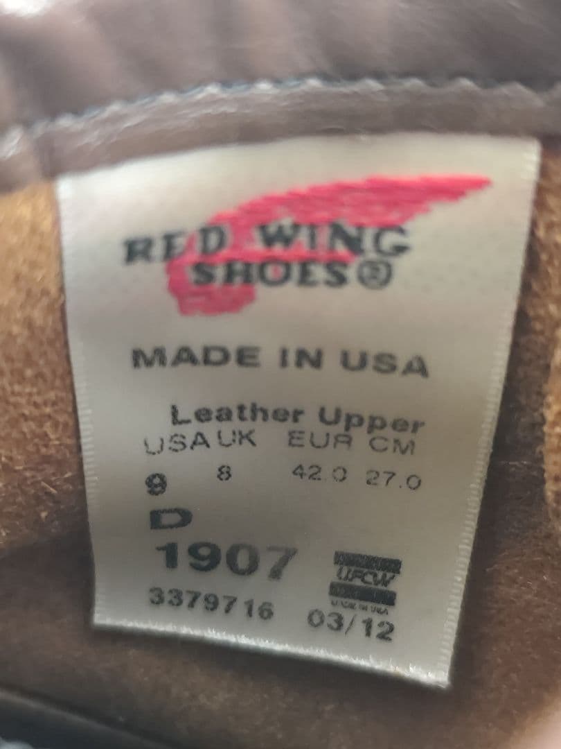 【中古】REDWING 1907 クラシックモックトゥ27.0cm