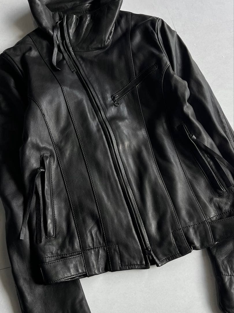 ジャケット・アウター \"EDGE RUPERT\" High-Neck Leather Jacket