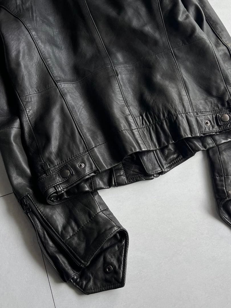 ジャケット・アウター \"EDGE RUPERT\" High-Neck Leather Jacket