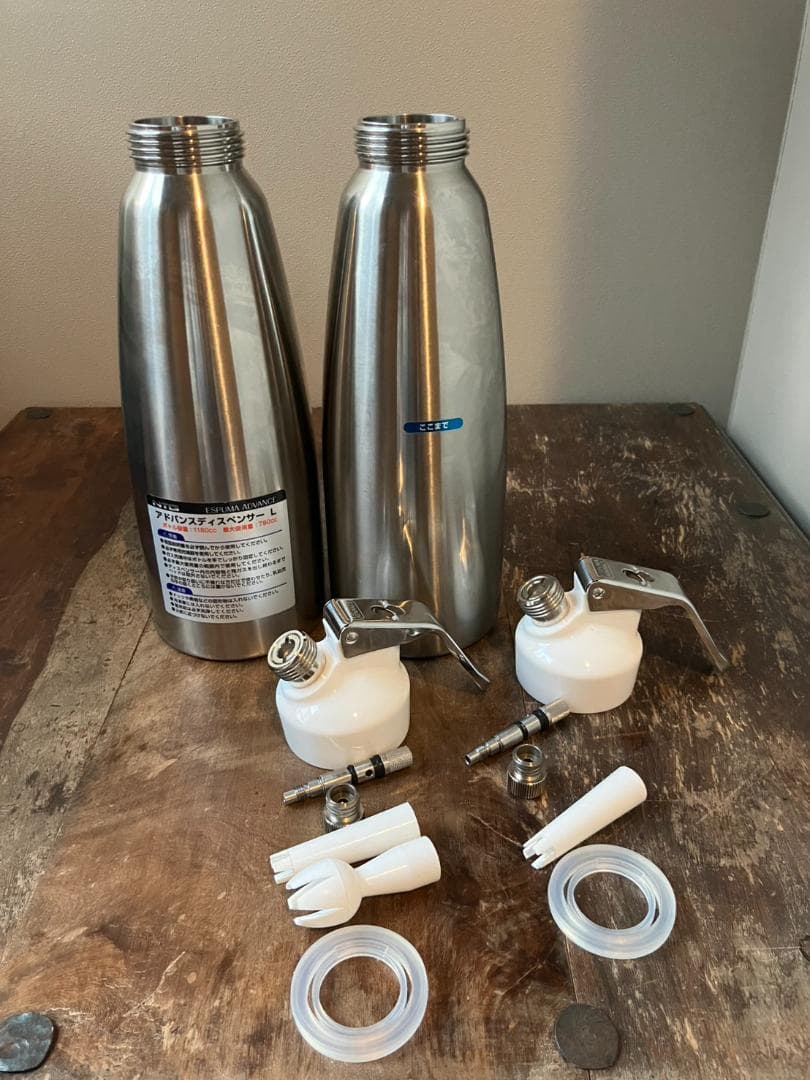エスプーマ　アドバンスディスペンサーボトル　ステンレス　2本　中古品