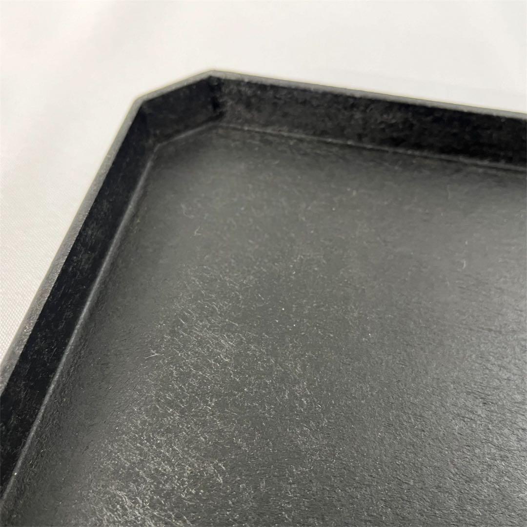 蝶野秀紀　和紙貼八角盆　黒　１枚