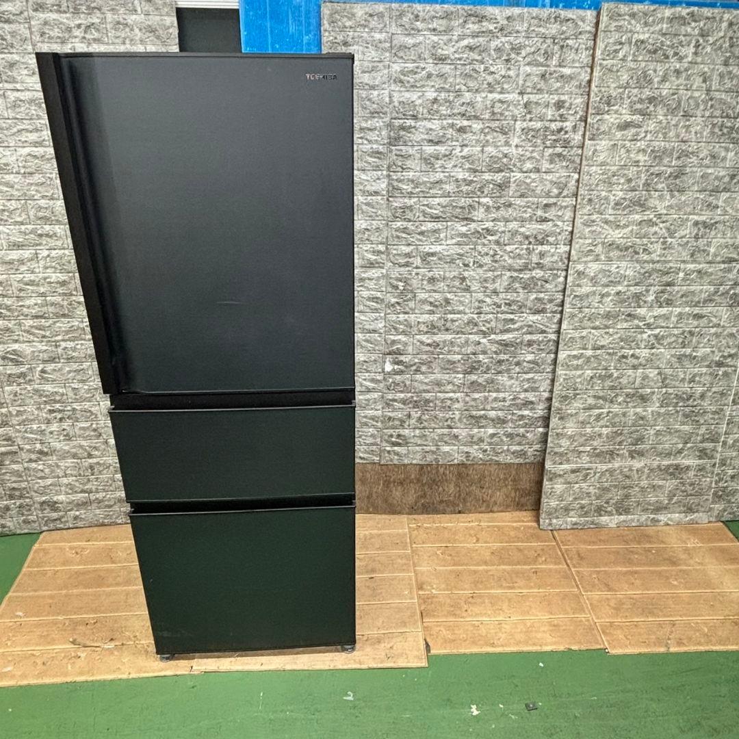 523 極美品　冷蔵庫　大型　自動製氷機付　右開き　マッドブラック　大人気