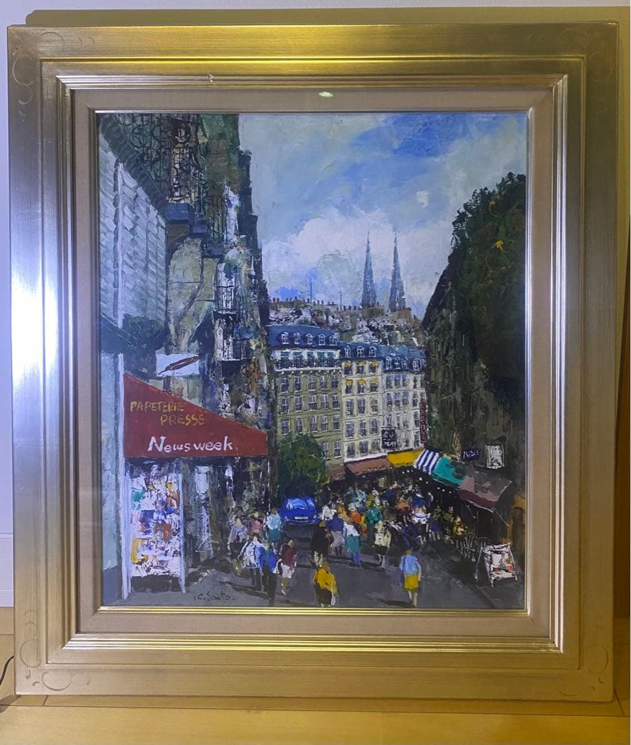 斉藤要　モンパルナス　油絵・油彩