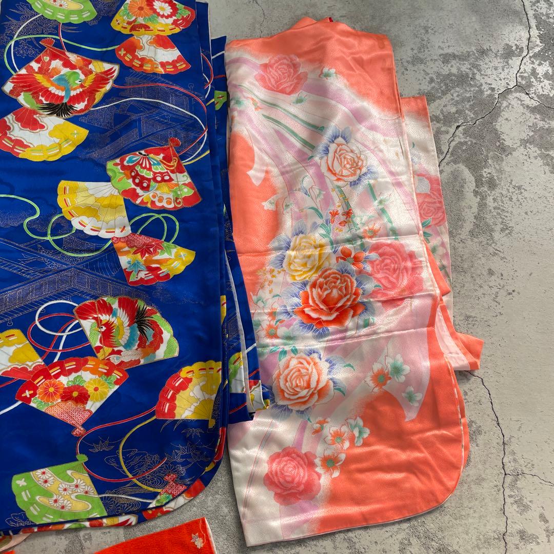 子供　七五三 アンティーク着物　リメイクセット