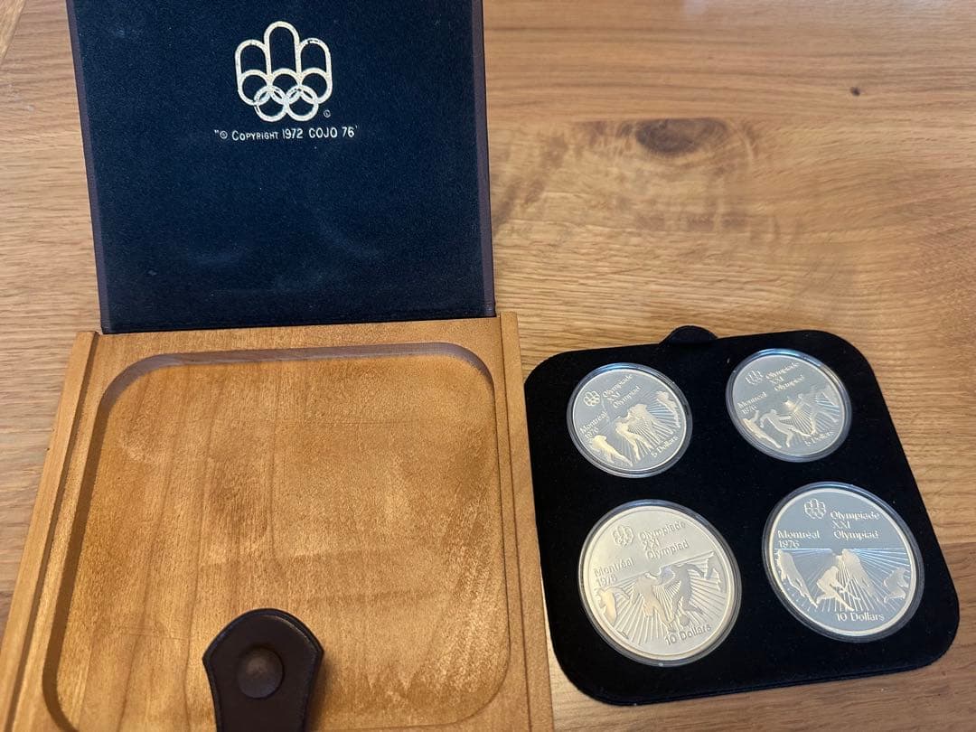 モントリオールオリンピック1976年銀製セット
