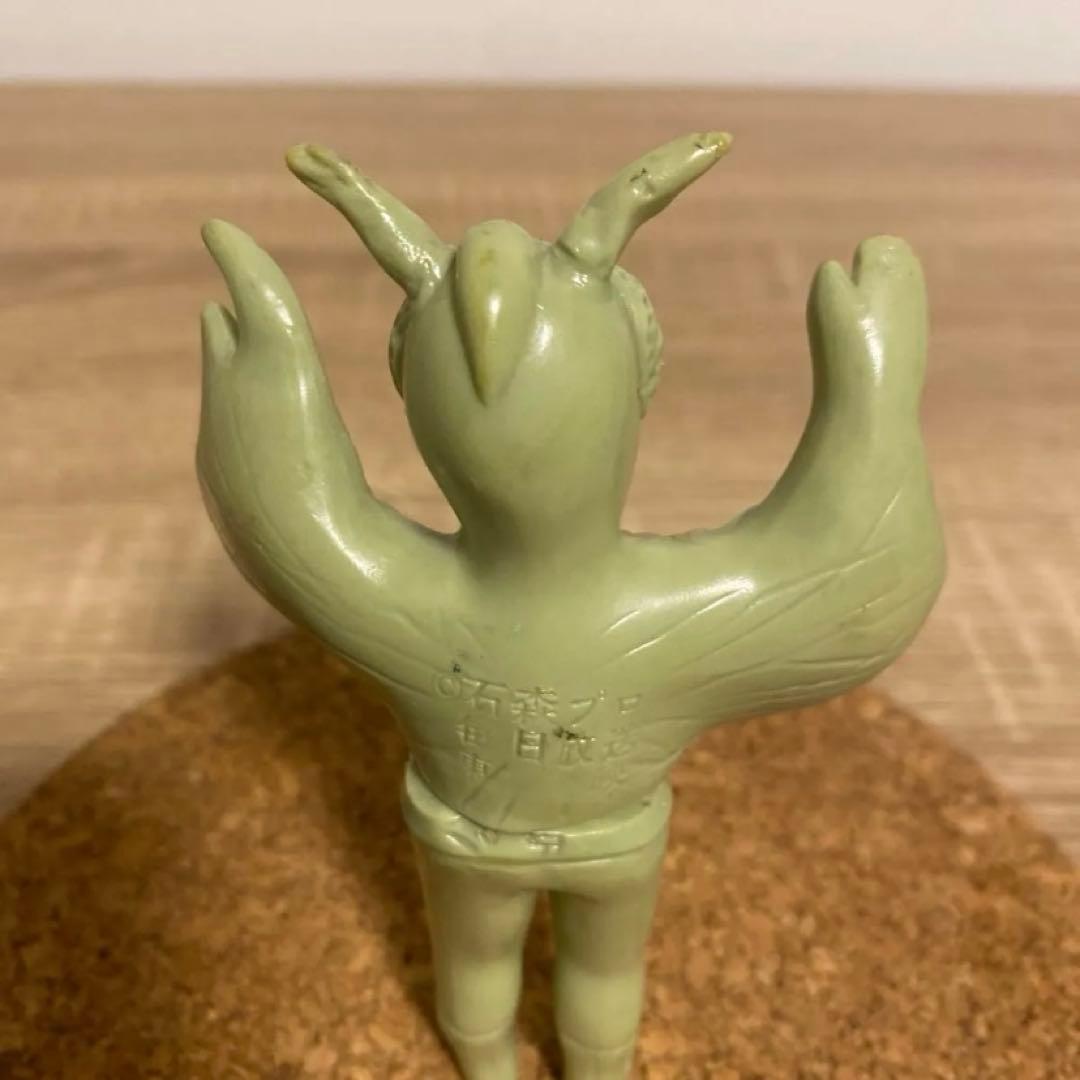 当時物 昭和レトロ　旧バンダイ　ミニソフビ 仮面ライダーかまきり男　石森プロ東映