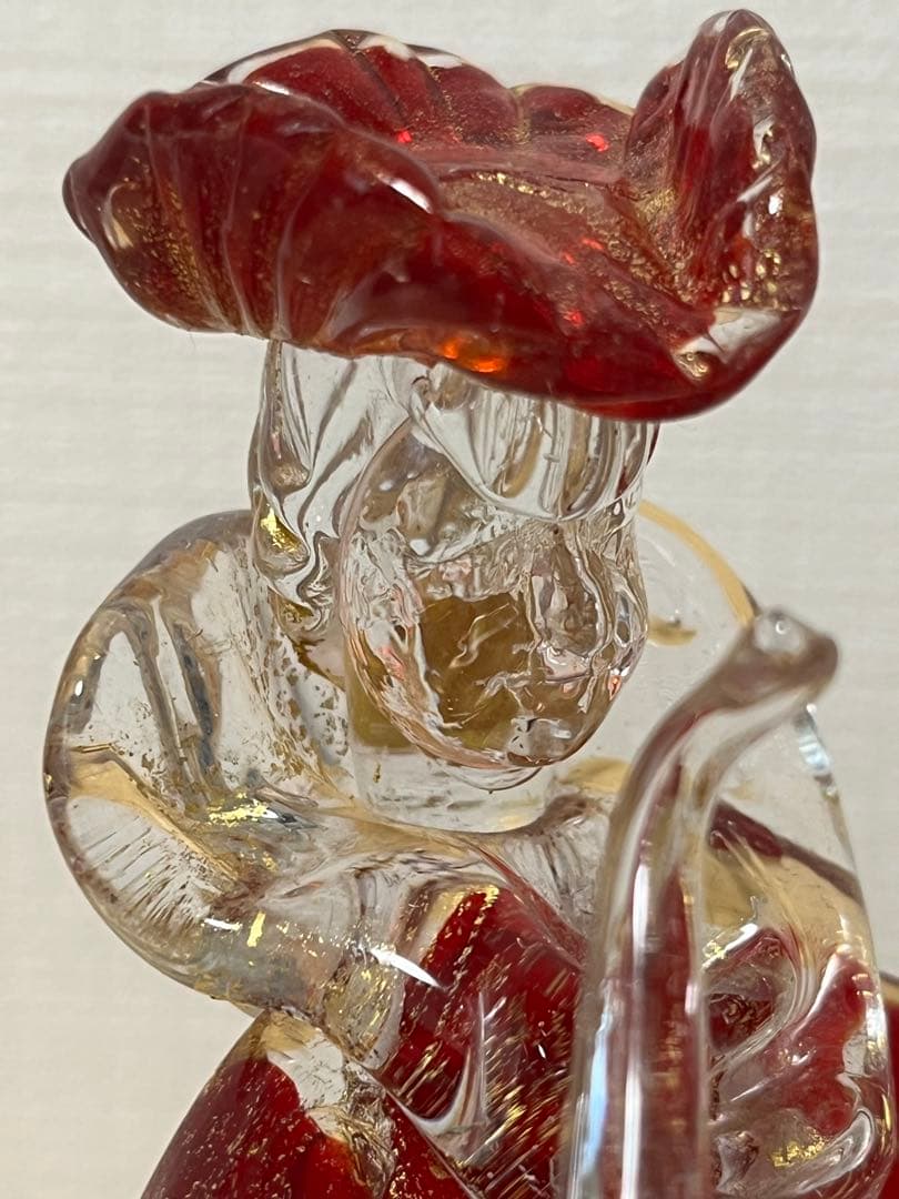 【希少・美品】ベネチアンガラス フィギュリン 人形 ヴェネチアン アンティーク