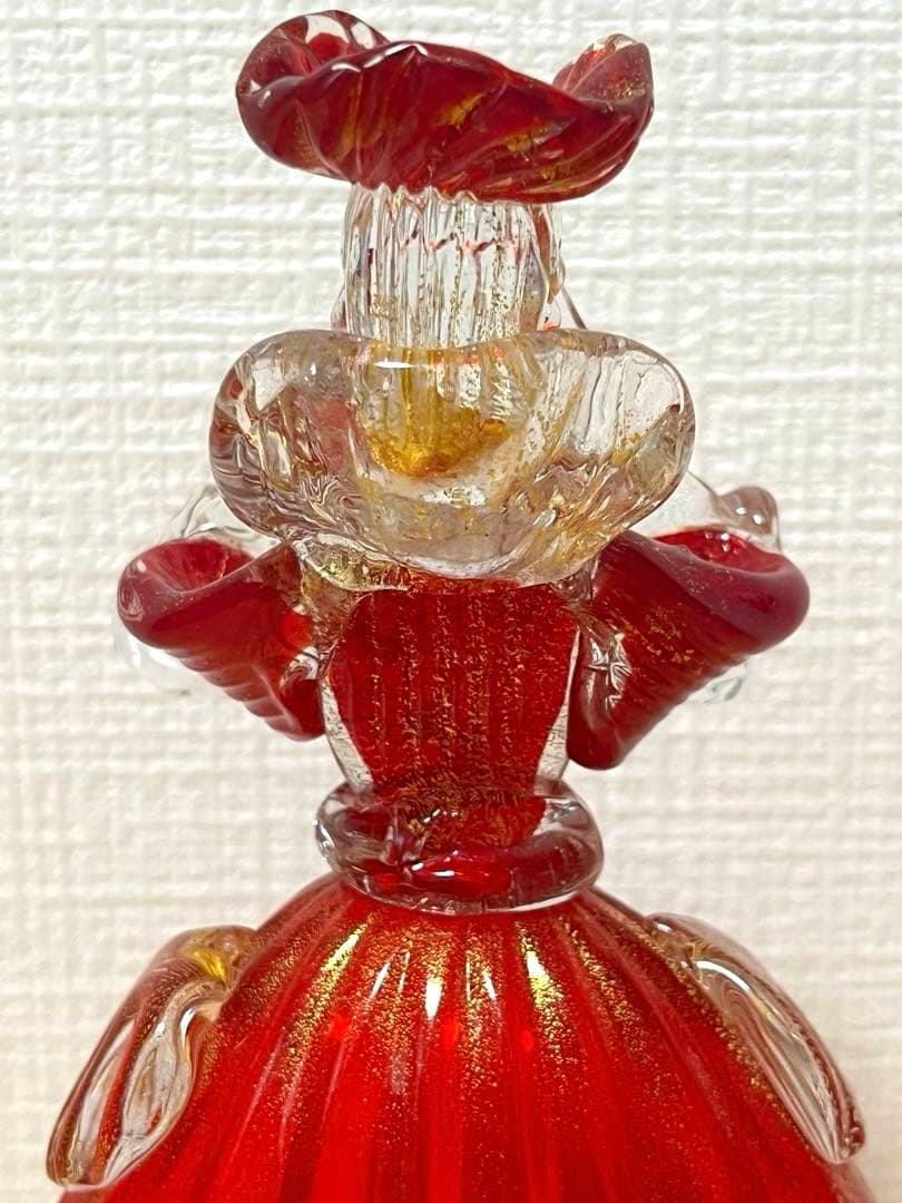 【希少・美品】ベネチアンガラス フィギュリン 人形 ヴェネチアン アンティーク