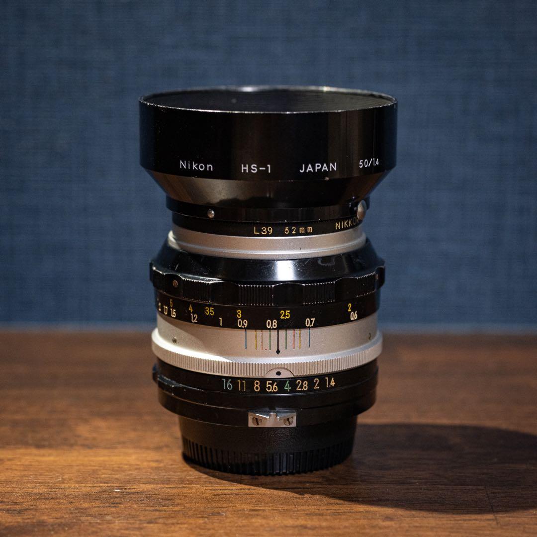 【HS-1フード付】Nikkor-S Auto 50mm F1.4 単焦点レンズ