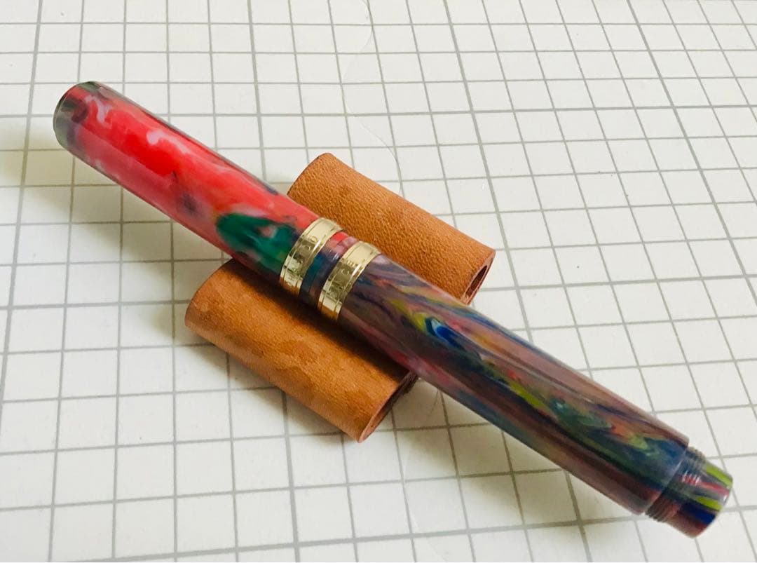 大橋堂万年筆　14k 字幅M？　アクリル樹脂