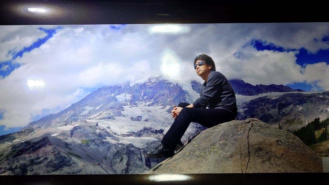 浜田省吾 ポスター 浜田島 2010 パノラマアートポスター 山岳風景