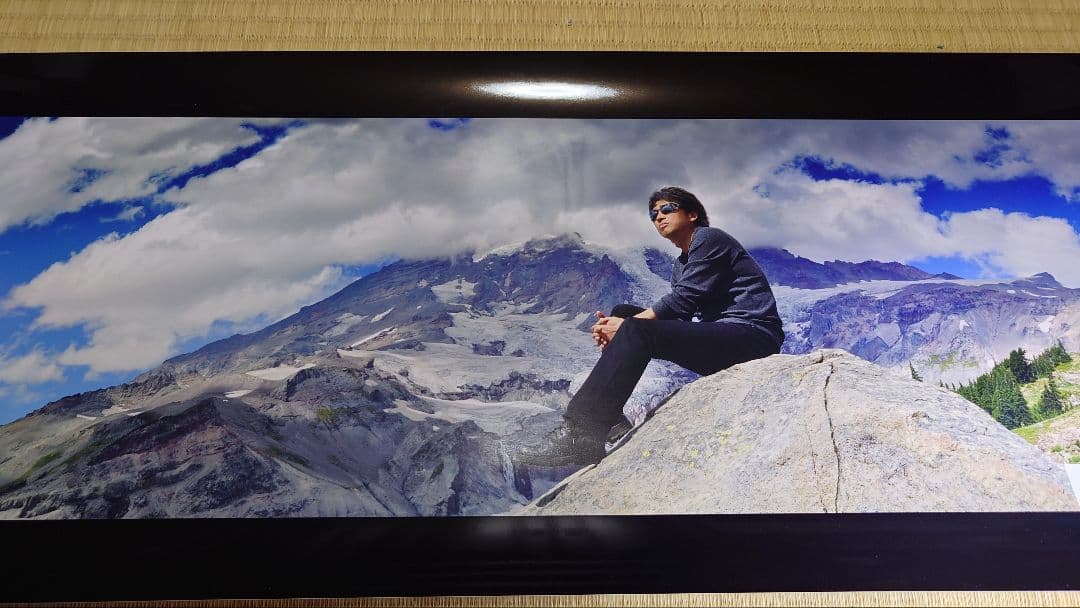 浜田省吾 ポスター 浜田島 2010 パノラマアートポスター 山岳風景