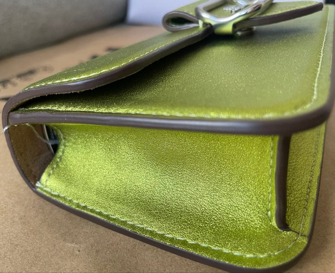 新品、未使用❤️COACH❤️コーチモーガン ショルダーバッグレザーライトグリー