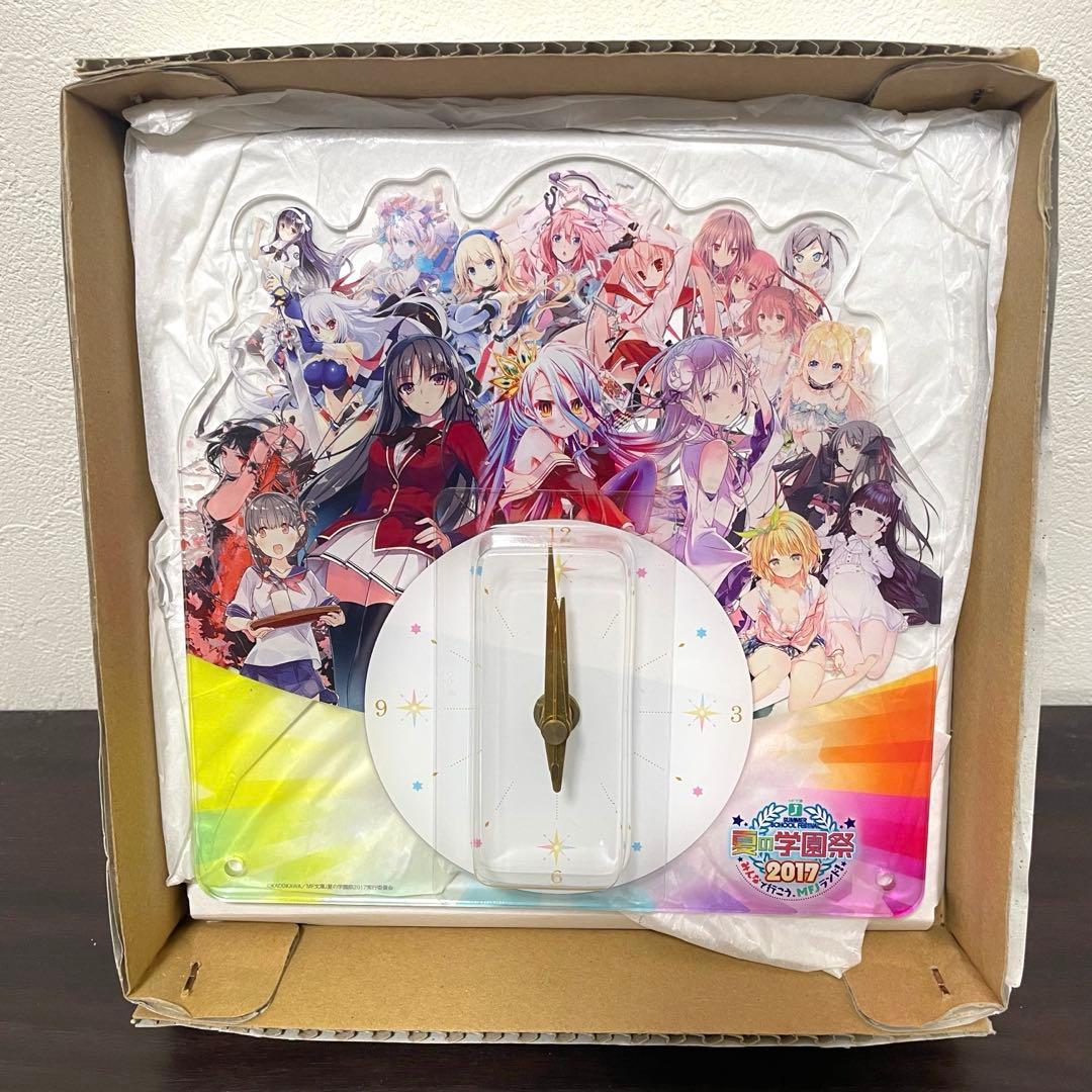 夏の学園祭2017 メモリアルアクリルクロック「みんなで行こう、MFJランド！」