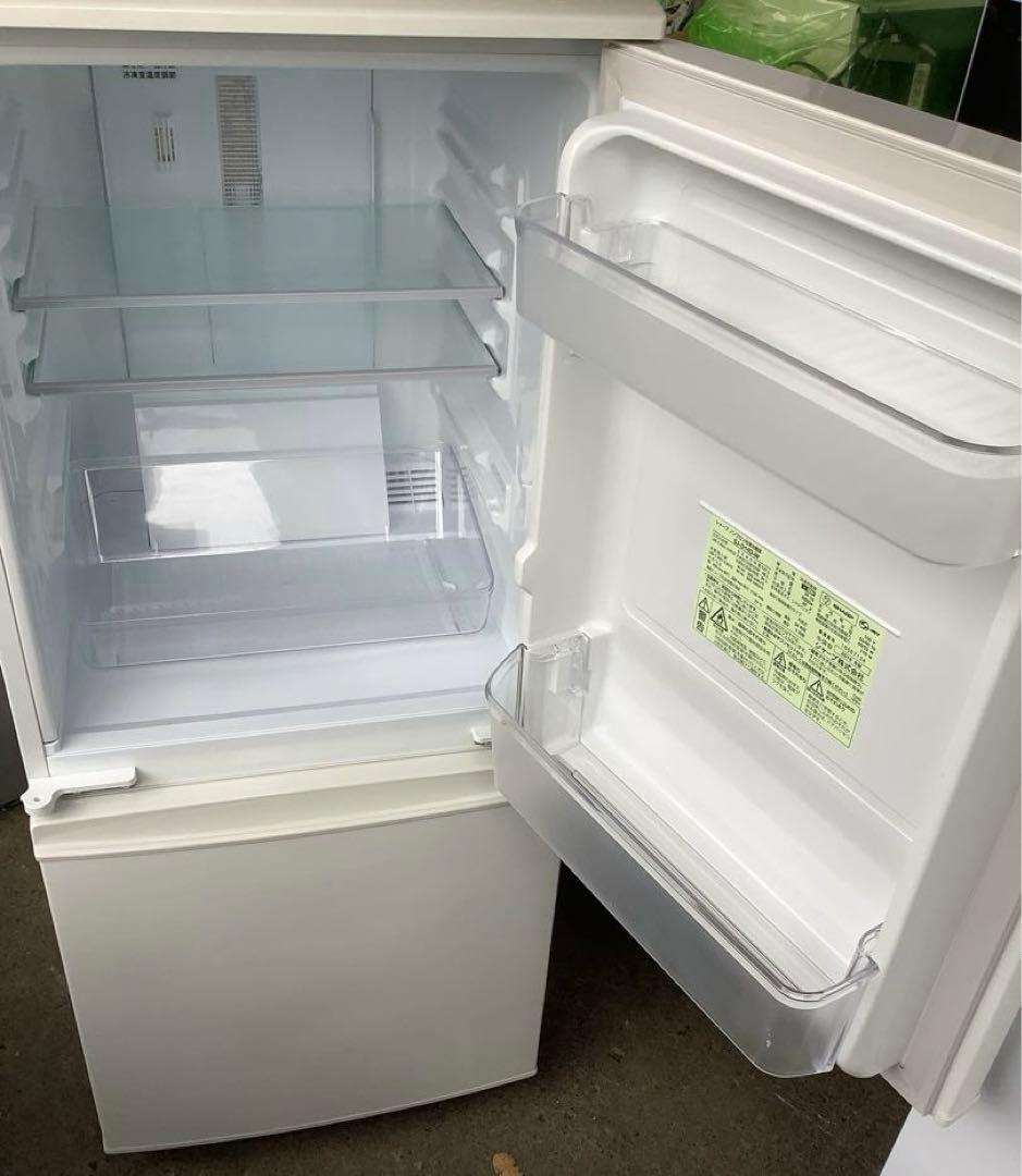 DAKE シャープ 2ドア冷凍冷蔵庫 SJ-D14D-W 2018年製