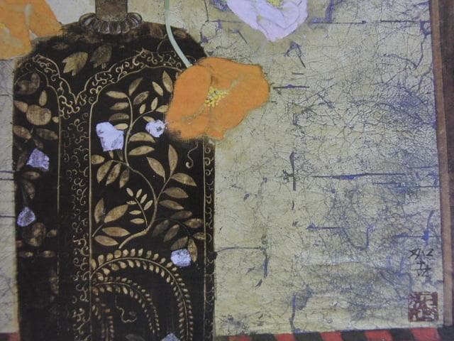 松室加世子、【想花】、希少な額装用画集より、新品額装付、状態良好