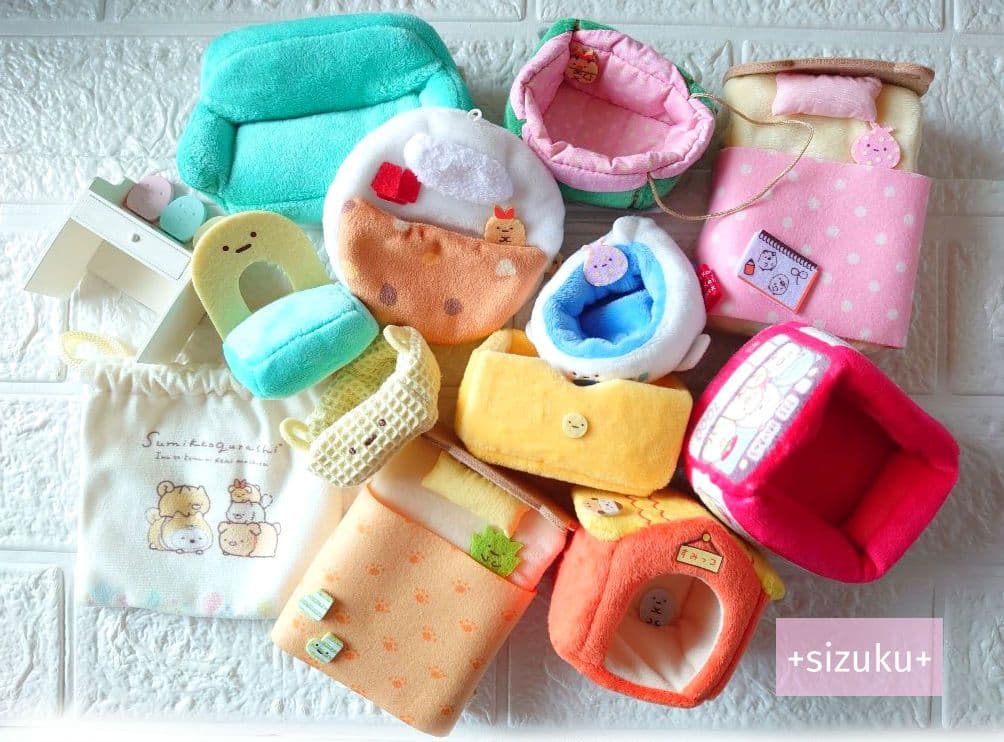 【豪華132点】すみっコぐらし ハウス 家具 てのりぬいぐるみ 色々 まとめ売り