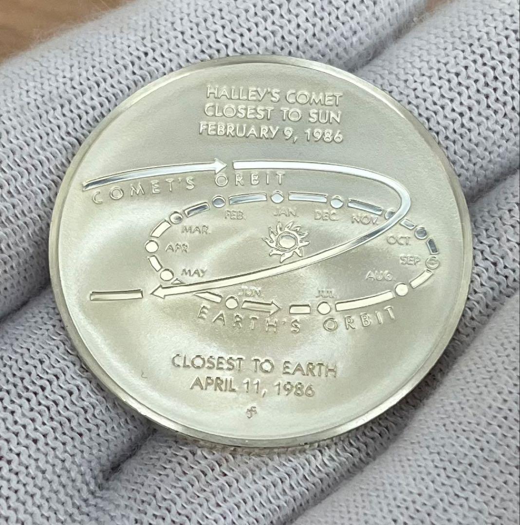 ハレー彗星 記念銀メダル 1986年 sterling silver 925