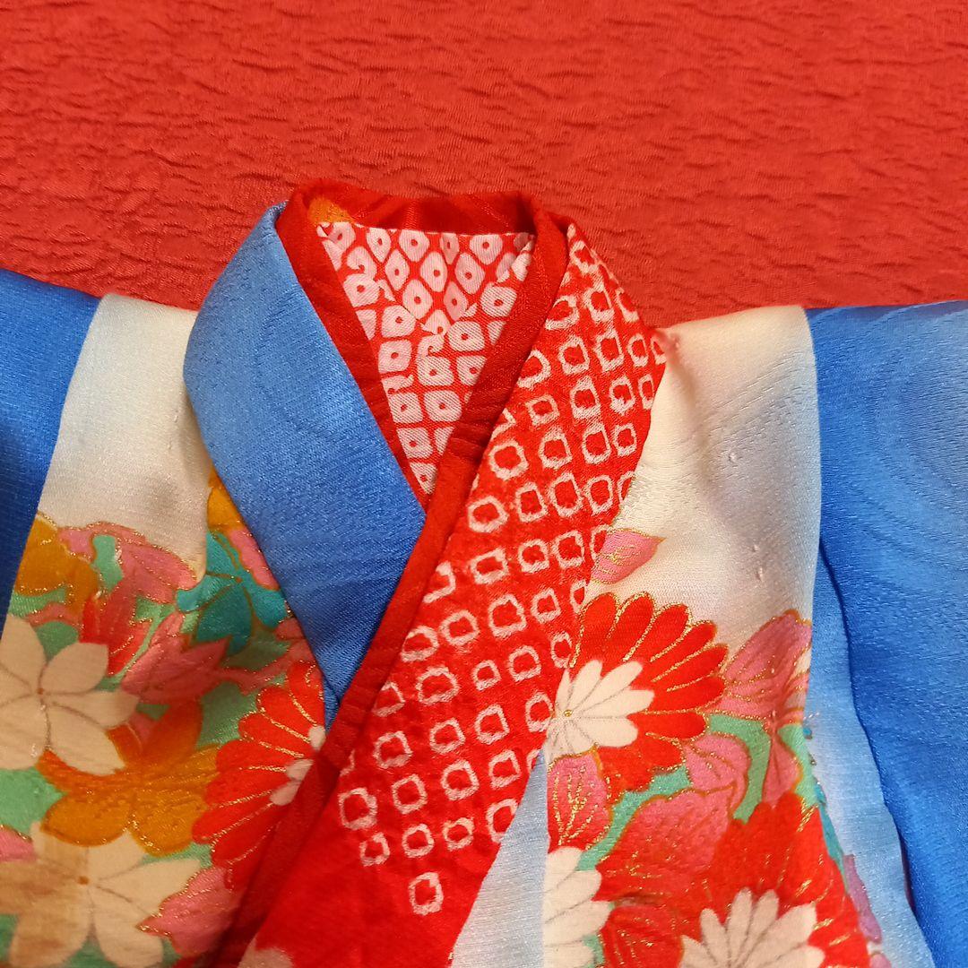 市松人形　ドール　12号　着物　帯　帯締め帯揚げ　正絹　晴れ着