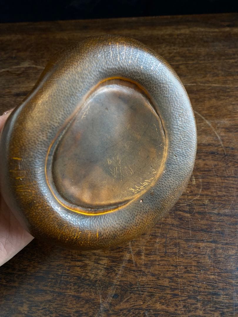 竹製灰皿　水滴　2個セット