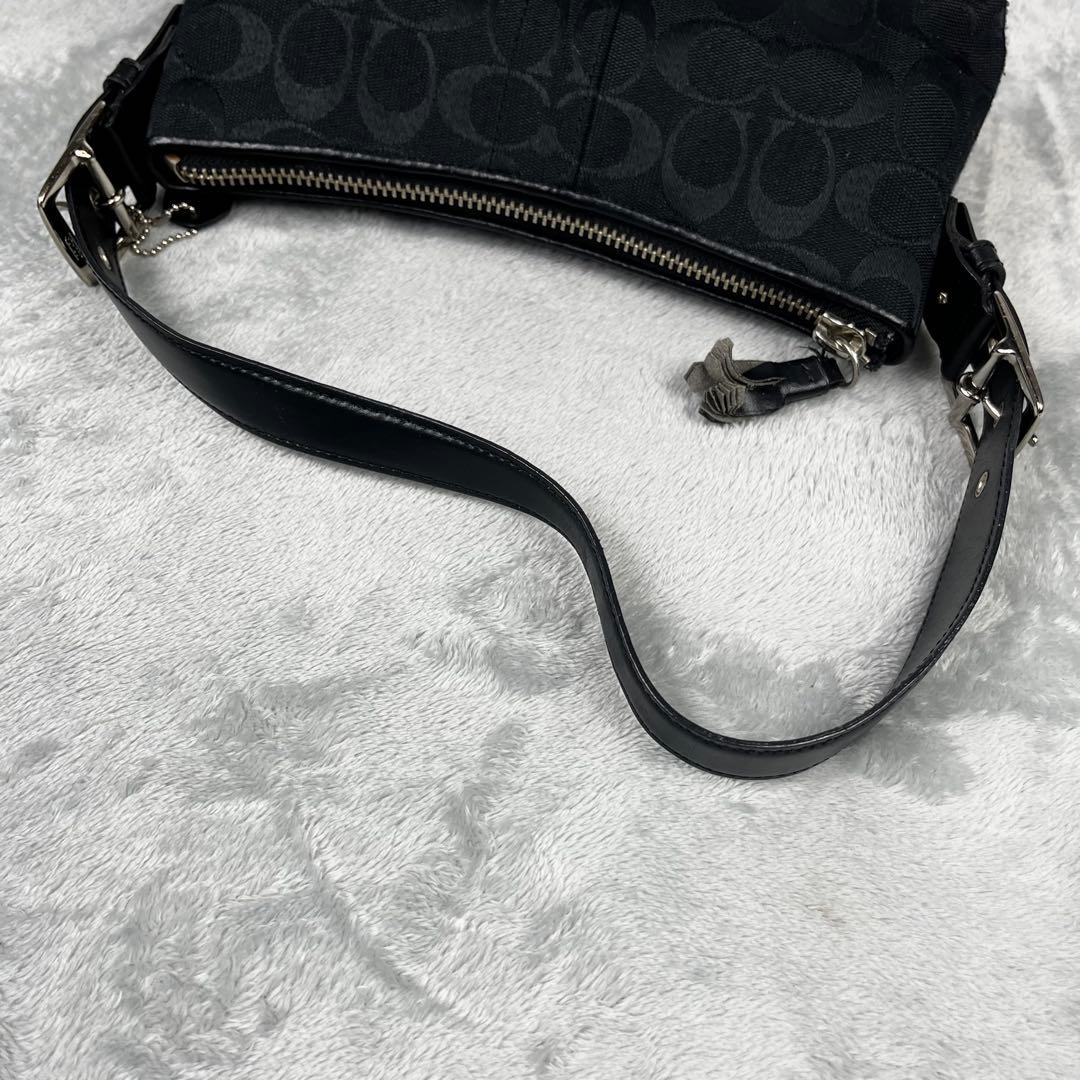 COACH コーチ アクセサリーポーチ ブラック 黒 シグネチャー