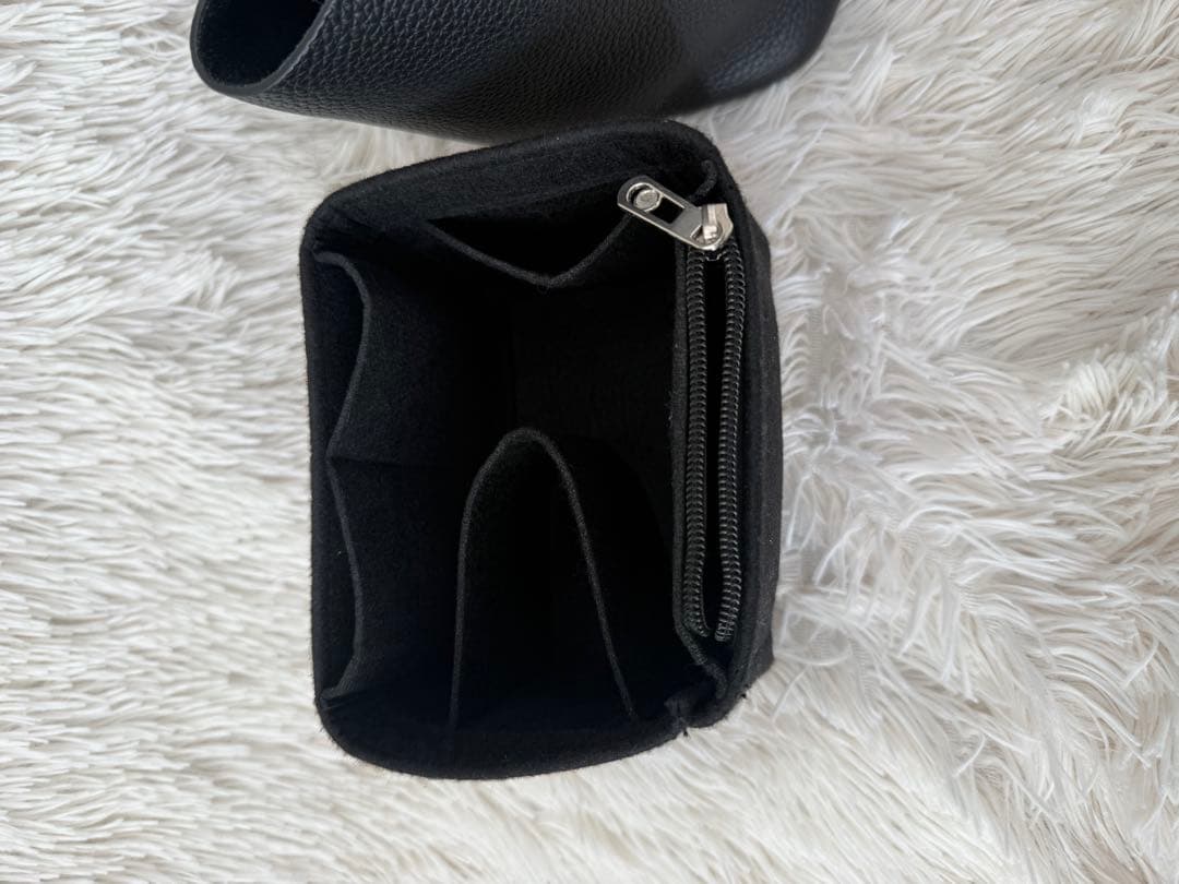 【美品】キューブバッグ PM ブラック×金具シルバー バッグインバッグ付き