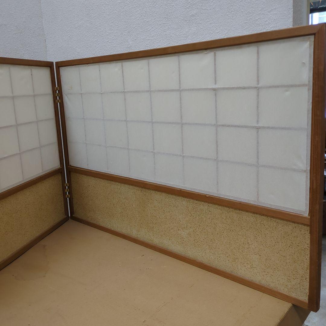 風炉先屏風　網代　衝立　茶道具　茶道　屏風　間仕切り