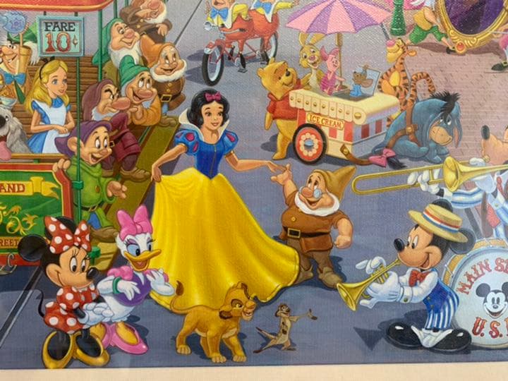 ディズニー　絵画　　プリンセス