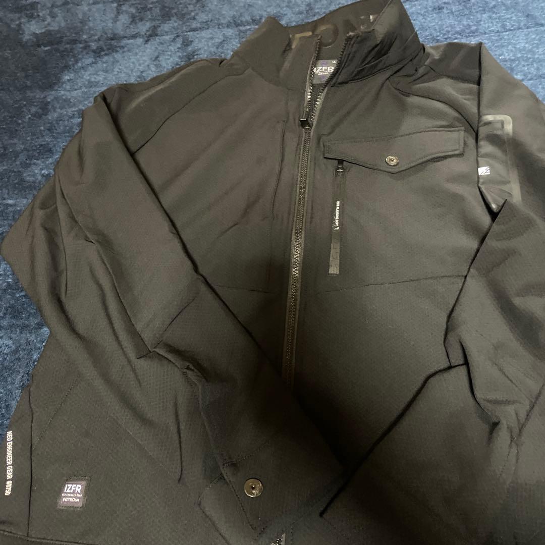 T*a様 アイズフロンティアブラックジャケット LLサイズ フロントポケット付き