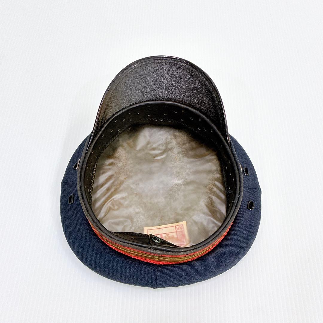 【功績章付き】日本国有鉄道 駅長帽子 当時物 制帽 ヴィンテージ 銀細工 純銀