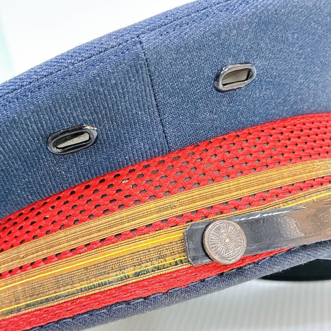 【功績章付き】日本国有鉄道 駅長帽子 当時物 制帽 ヴィンテージ 銀細工 純銀