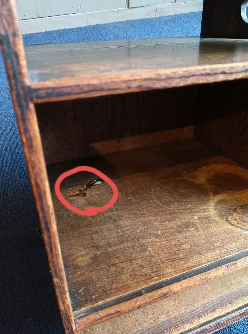 アンティーク　引出し付木箱　茶箱　 小型引出し　小型棚　収納　和風