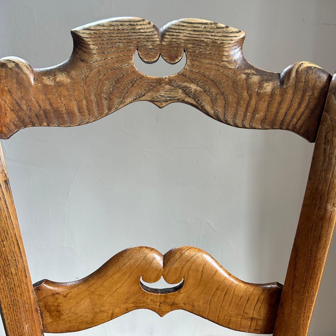 フランスアンティーク ラッシュシートチェア カフェチェア ダイニングチェア　籐