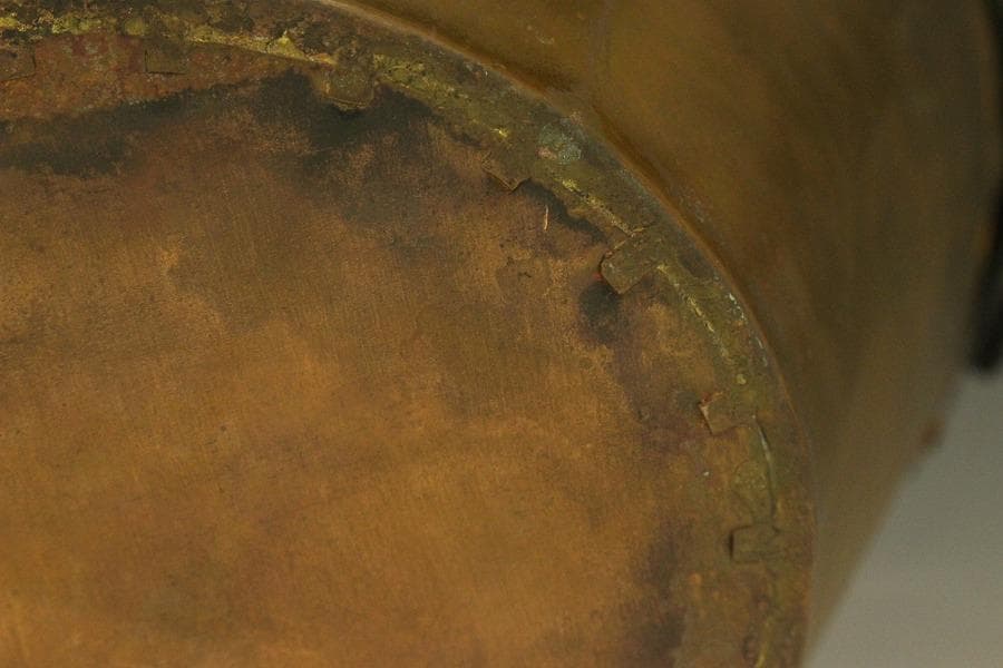 アンティーク ブロンズ バケツ 銅製(メ1064)