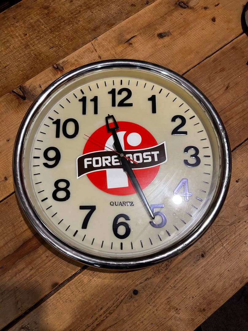 ビンテージ　掛け時計　ブルーシール　foreinost