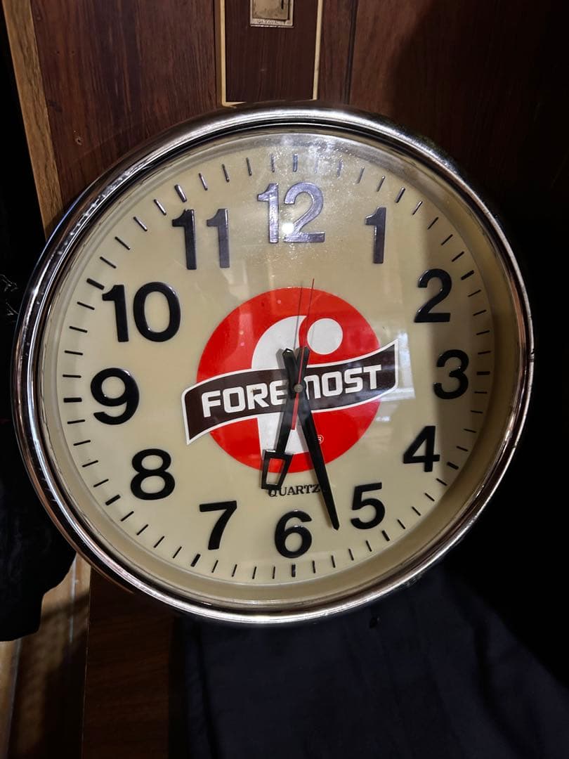 ビンテージ　掛け時計　ブルーシール　foreinost